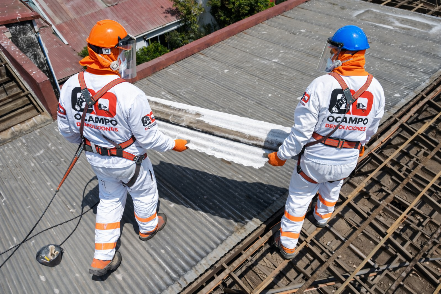 Retiro de asbesto